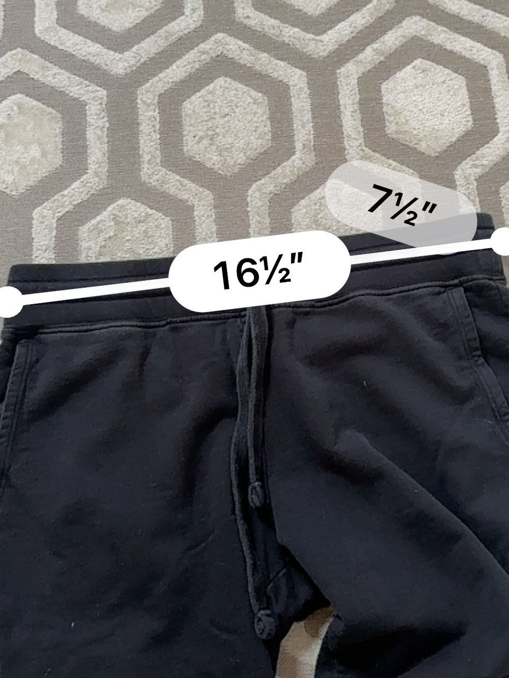 American Giant Women's French Terry Jogger in Black M - Picture 8 of 10